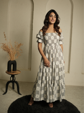 Little Heart Block Print Dress